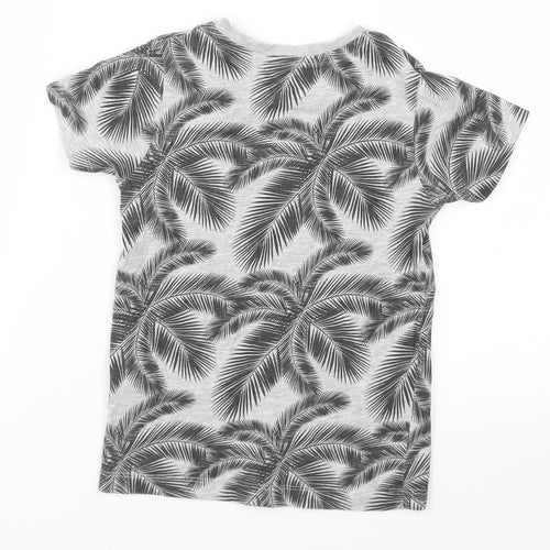 URBN DEPT  Girls Grey Floral  Basic T-Shirt Size 4 Years