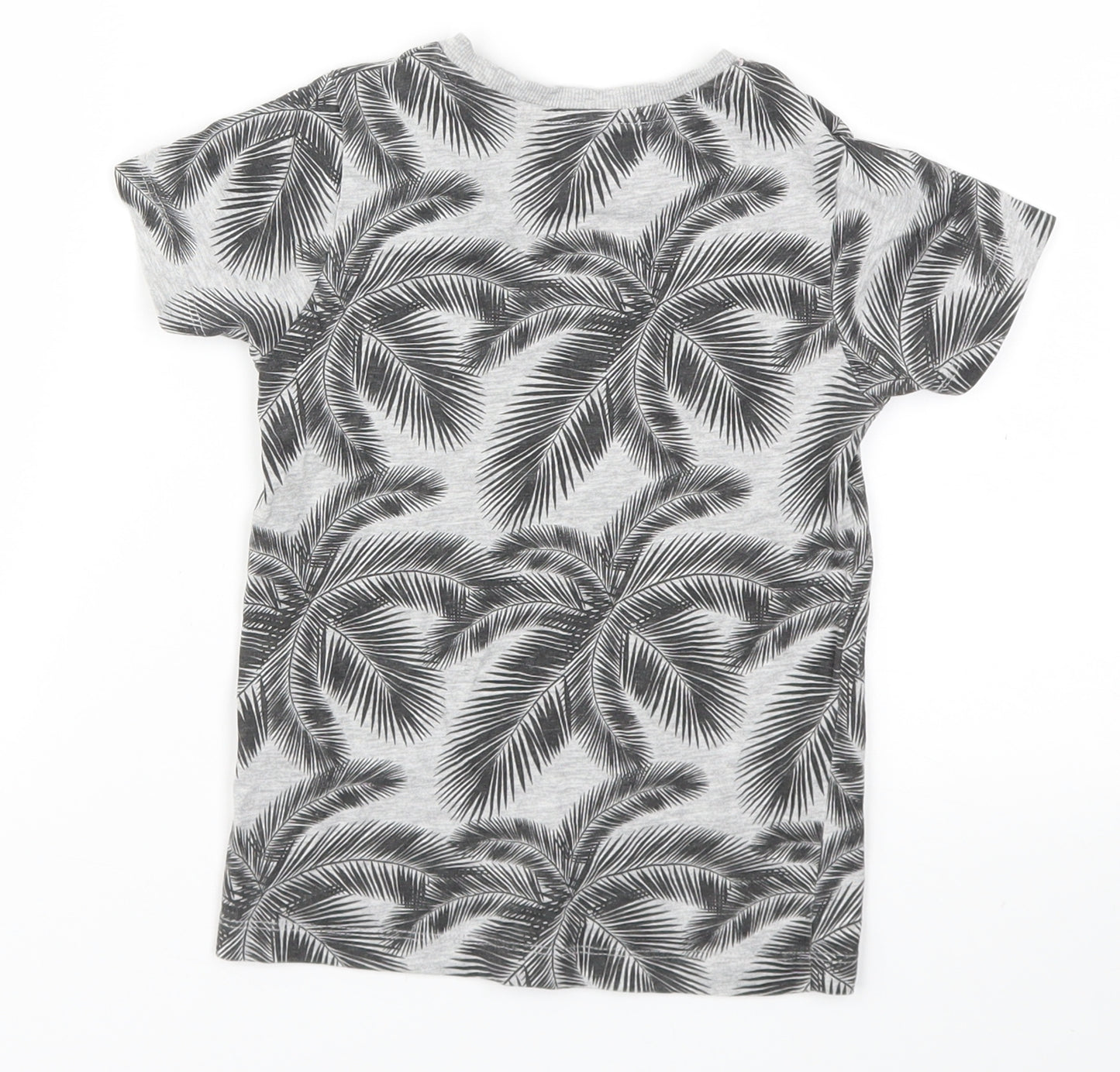 URBN DEPT  Girls Grey Floral  Basic T-Shirt Size 4 Years