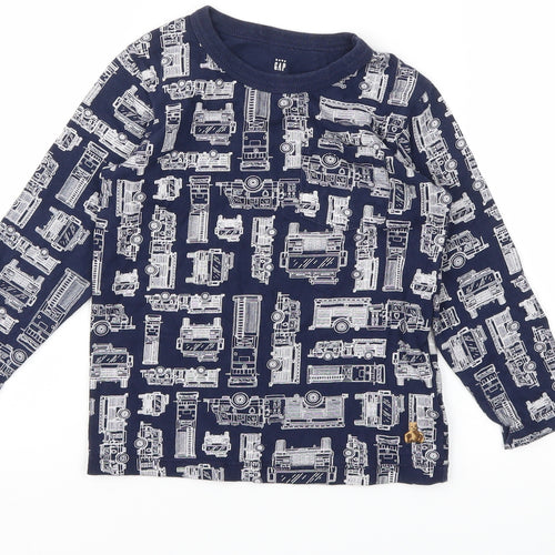 Gap Boys Blue Animal Print  Basic T-Shirt Size 3 Years