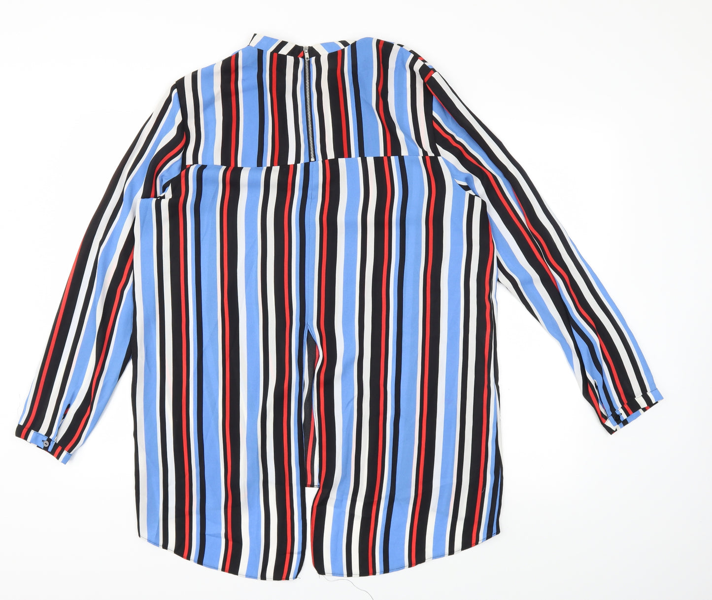 Primark Womens Multicoloured Striped  Basic Blouse Size 16