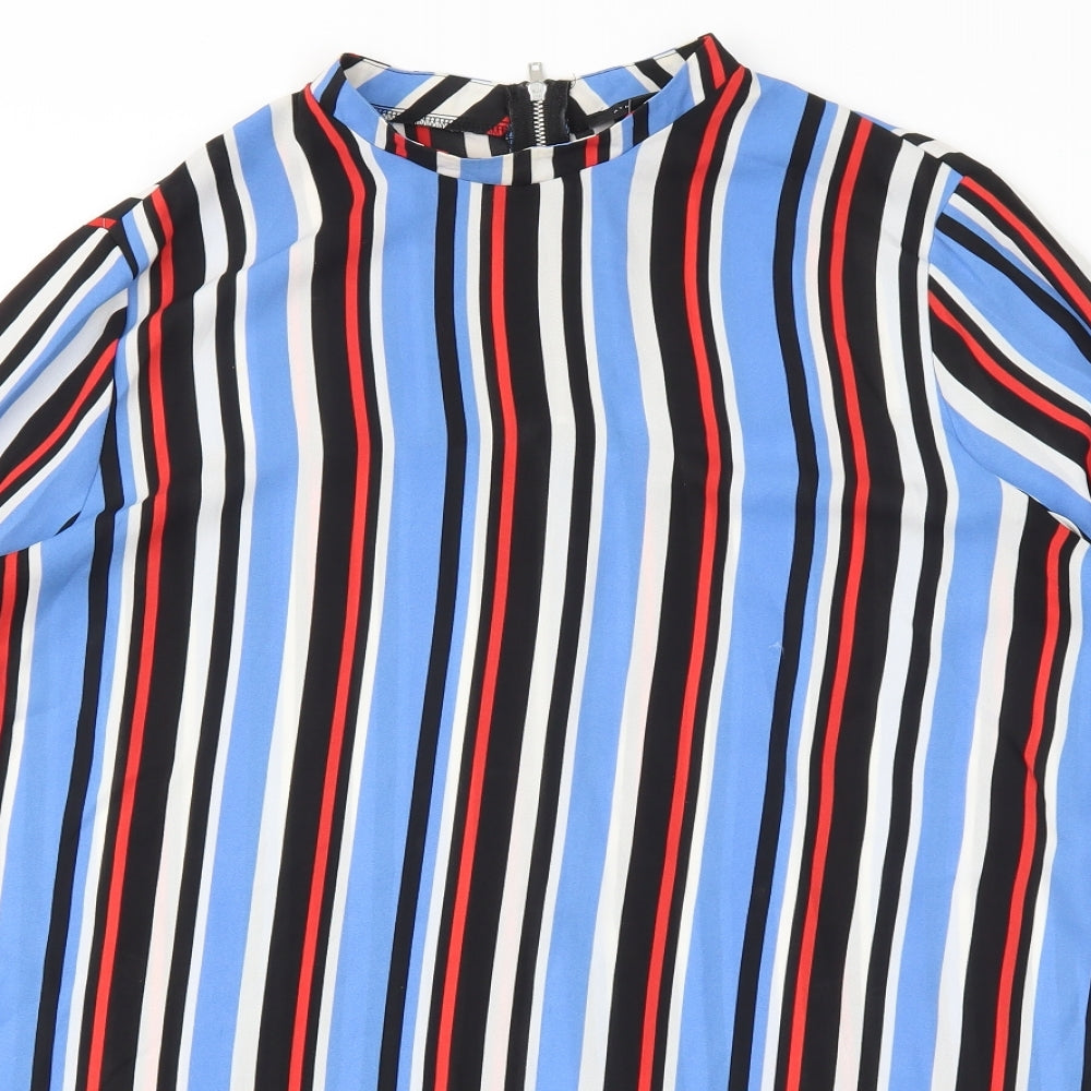 Primark Womens Multicoloured Striped  Basic Blouse Size 16
