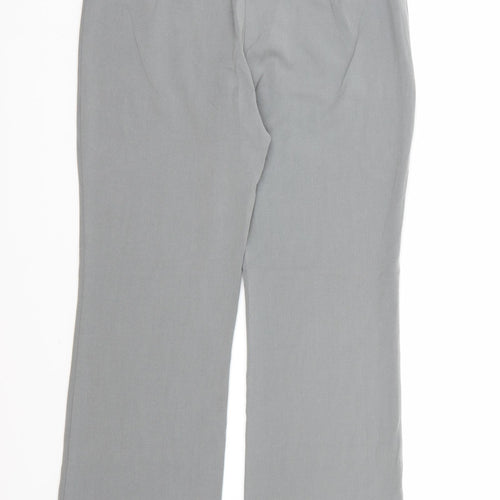 Marks and Spencer Womens Grey  Rayon Dress Pants Trousers Size 10 L25 in
