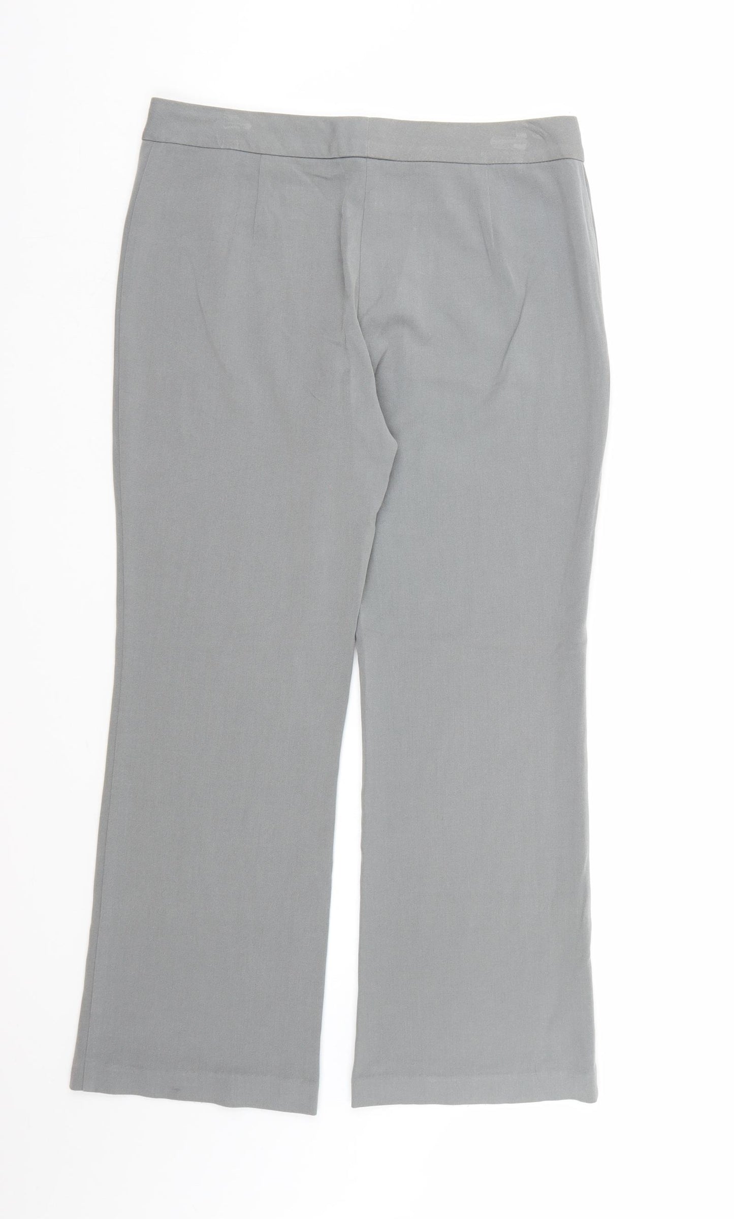 Marks and Spencer Womens Grey  Rayon Dress Pants Trousers Size 10 L25 in