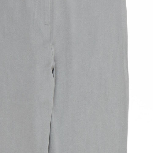 Marks and Spencer Womens Grey  Rayon Dress Pants Trousers Size 10 L25 in