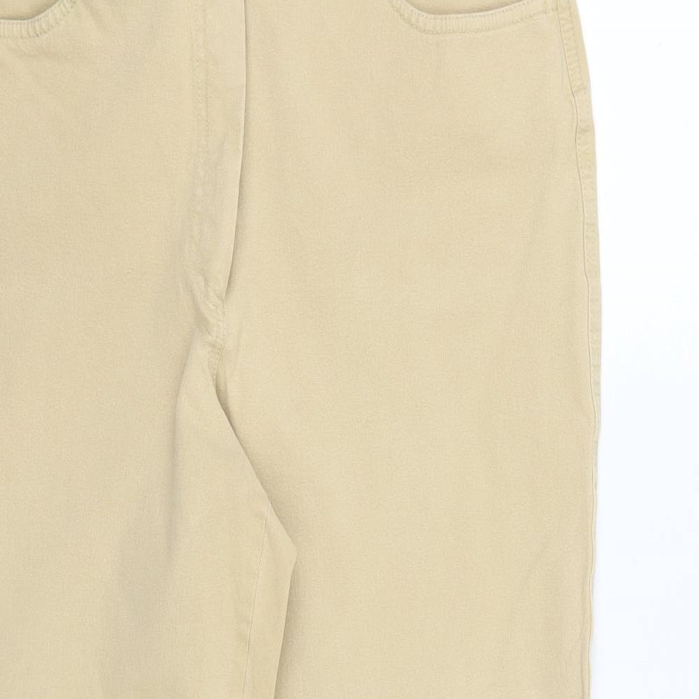 Olsen Womens Beige  Denim Straight Jeans Size 18 L23 in