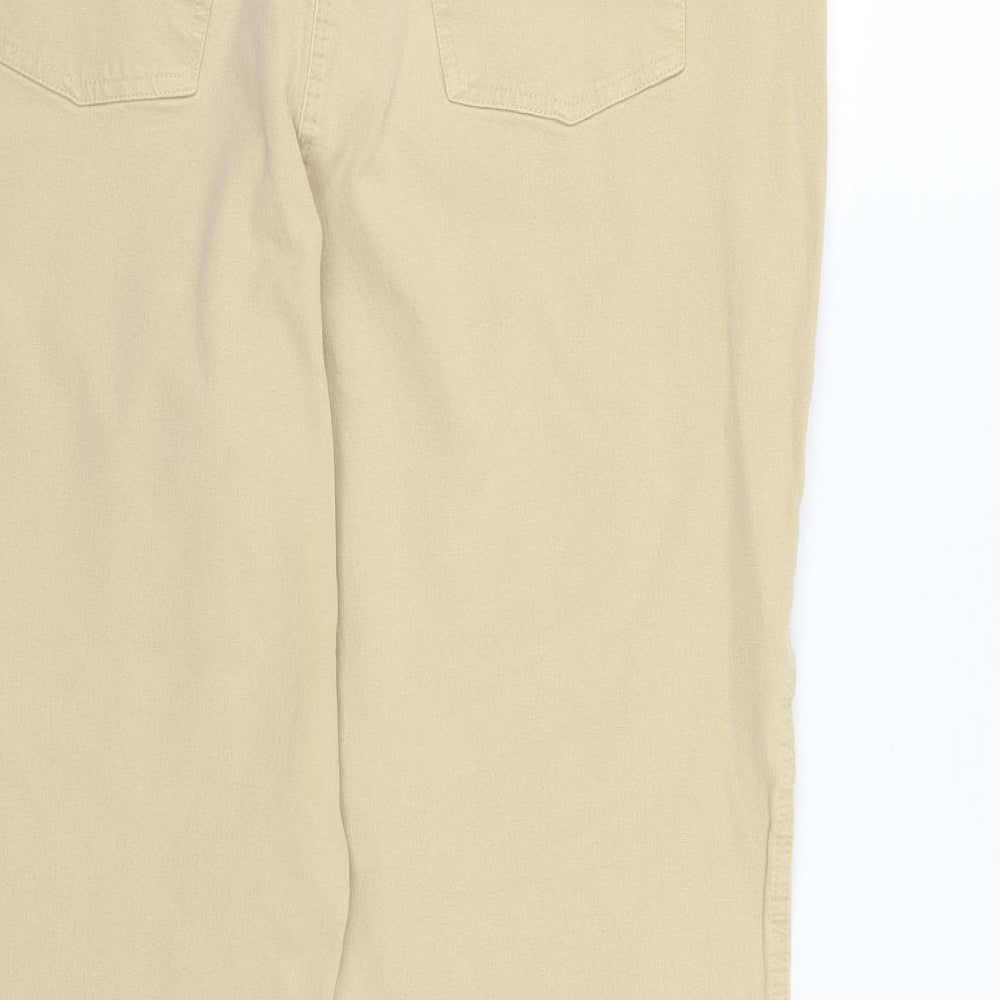 Olsen Womens Beige  Denim Straight Jeans Size 18 L23 in