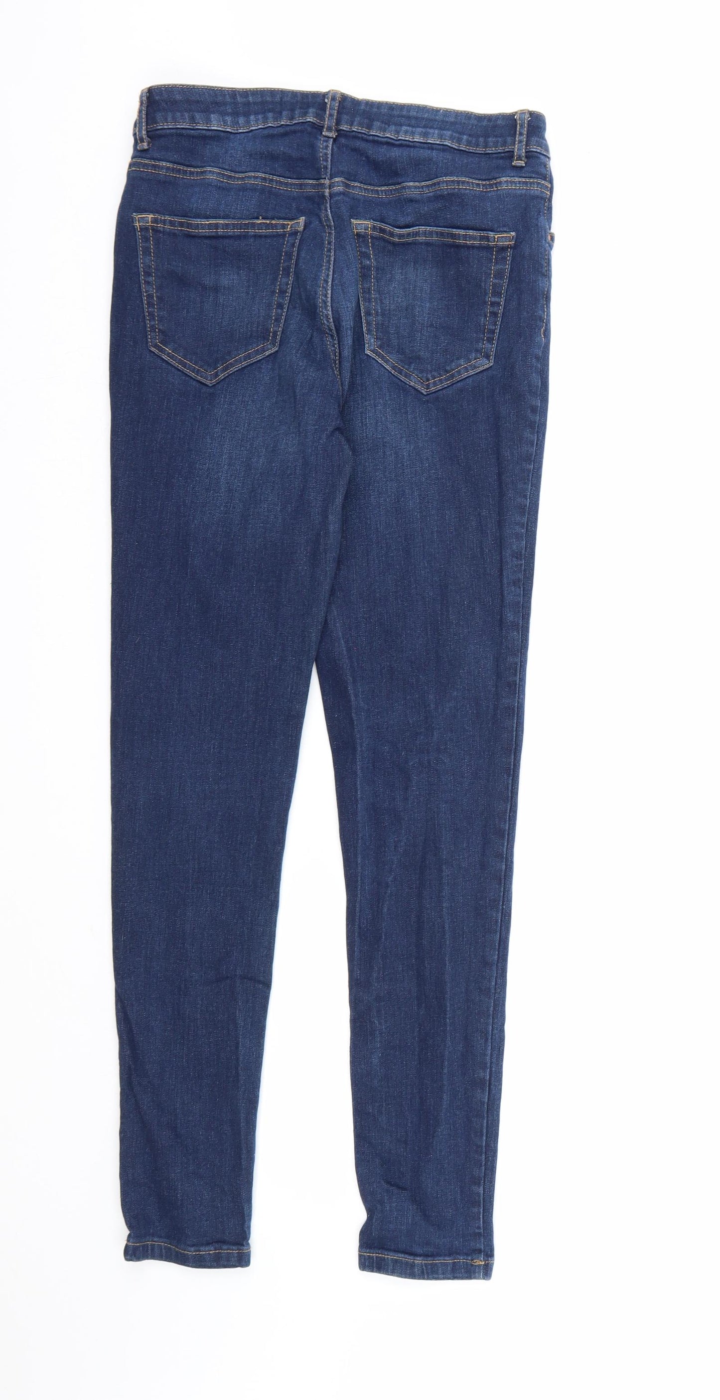 Denim & Co. Womens Blue  Denim Skinny Jeans Size 10 L28 in