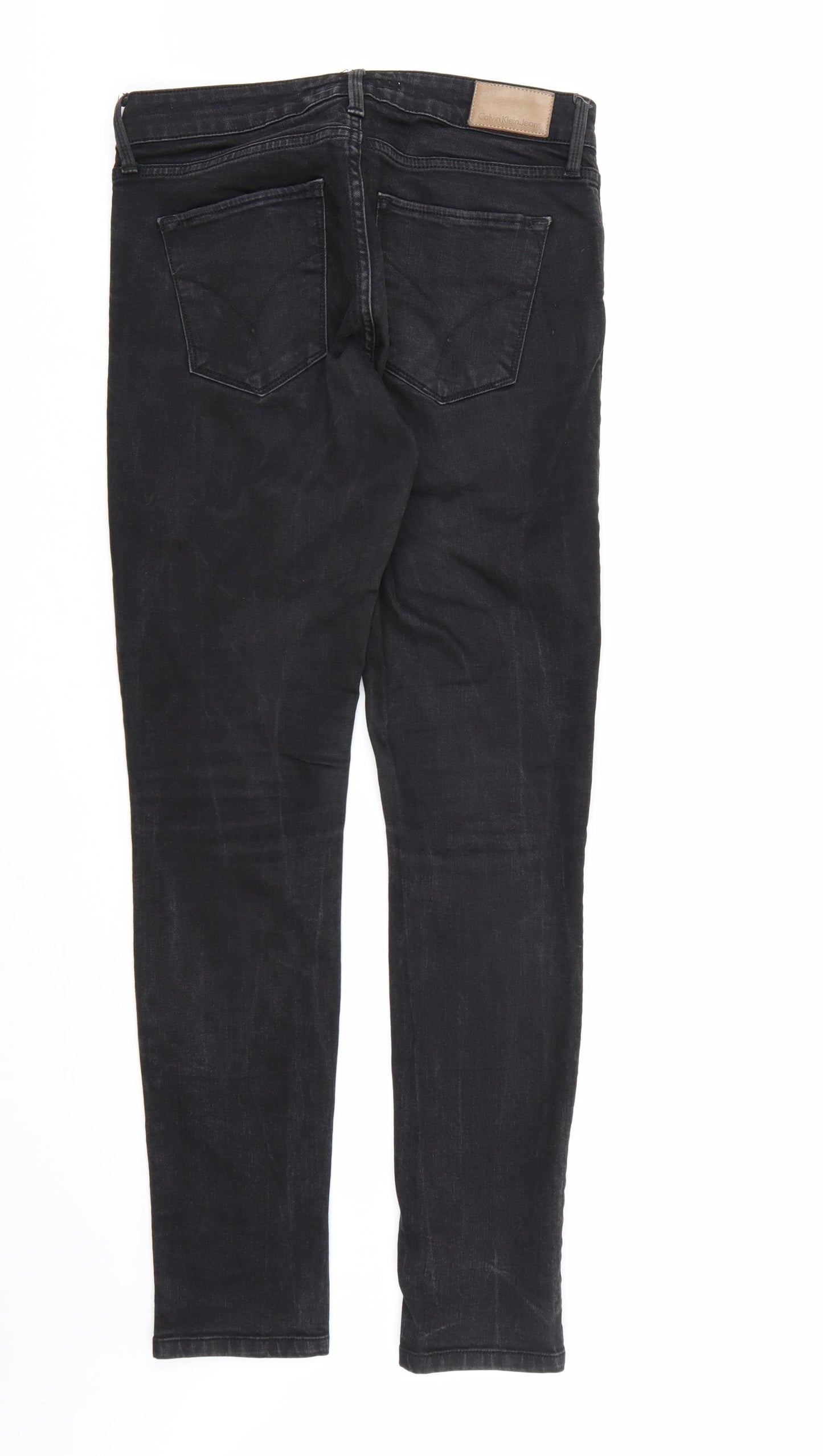 Calvin Klein Jeans Mens Black  Denim Skinny Jeans  L30 in
