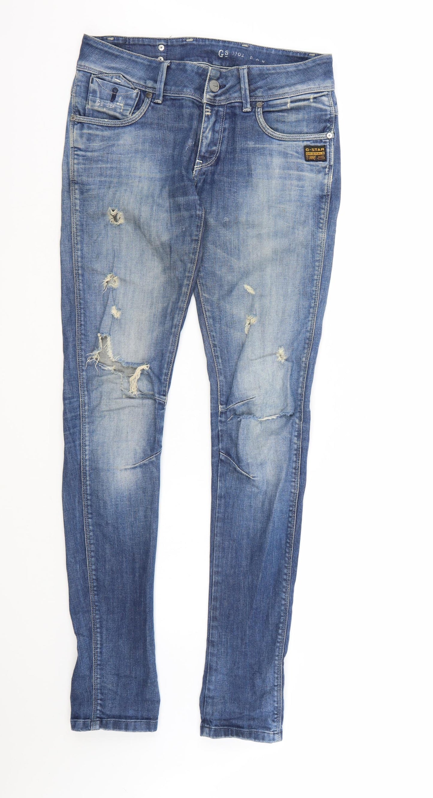 G-Star Mens Blue  Denim Skinny Jeans  L34 in