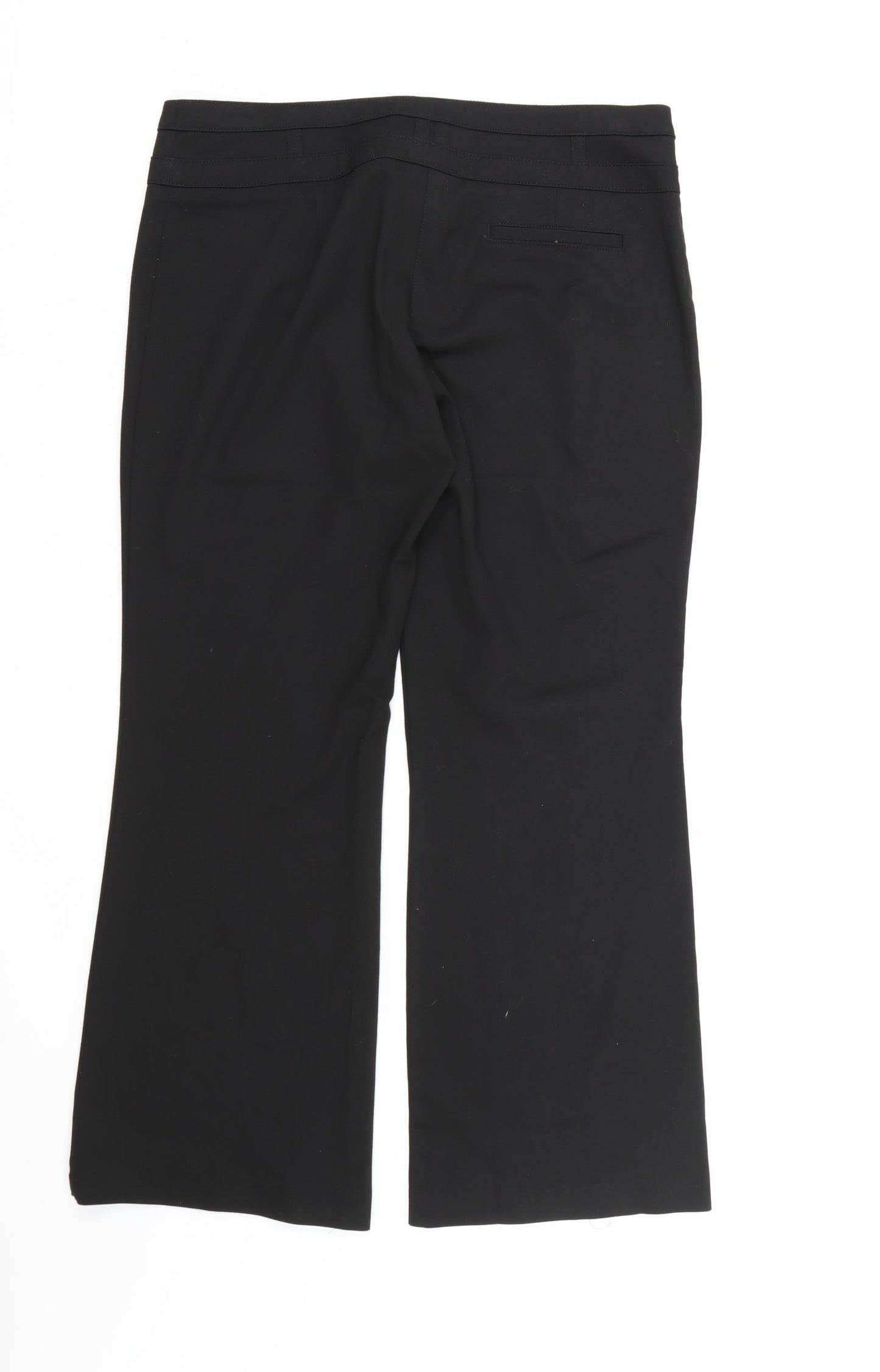 NEXT Womens Black  Rayon Dress Pants Trousers Size 14 L29 in