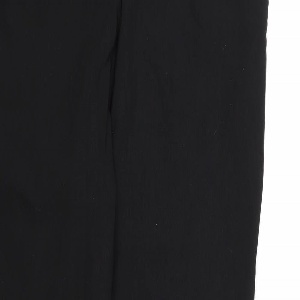 Papaya Womens Black  Rayon Dress Pants Trousers Size 16 L31 in