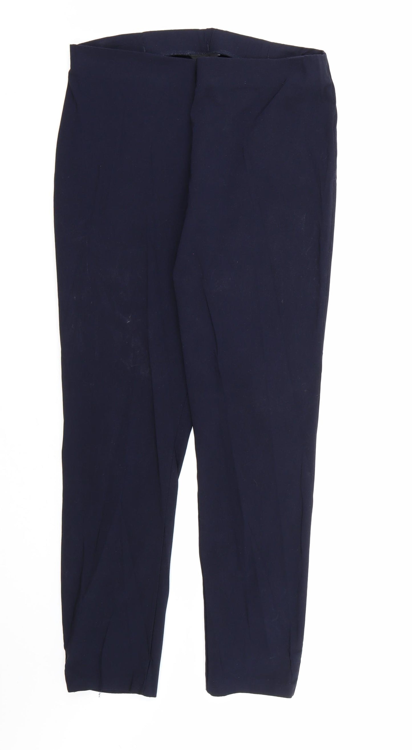 Roman Womens Blue  Rayon Trousers  Size 14 L26 in