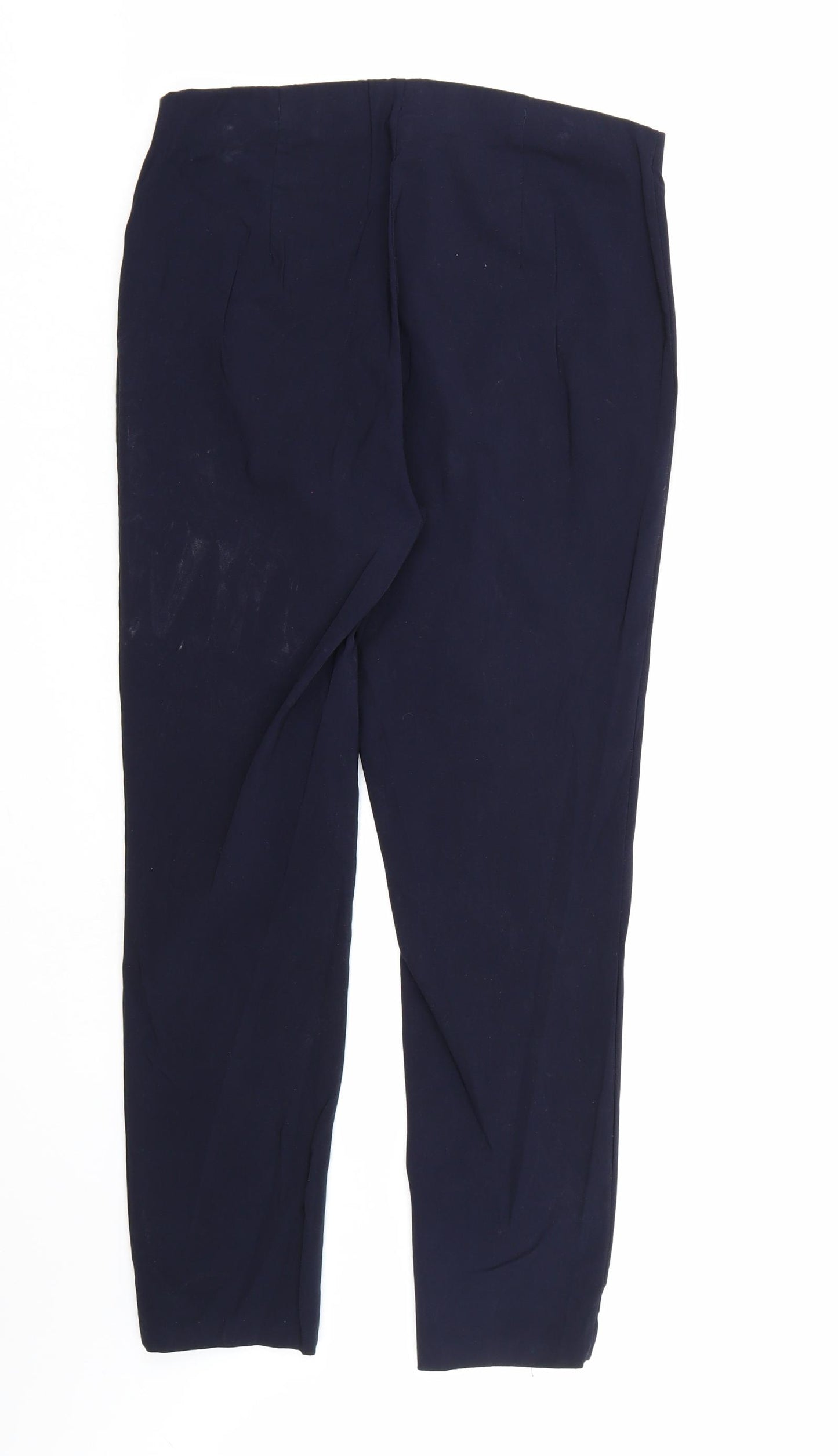 Roman Womens Blue  Rayon Trousers  Size 14 L26 in