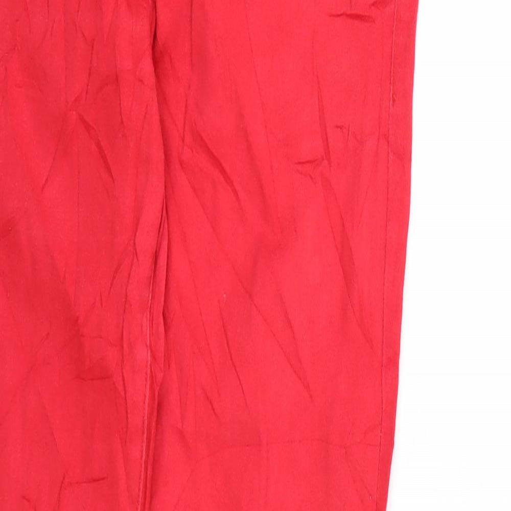 YES YES Womens Red  Denim Skinny Jeans Size 10 L30 in