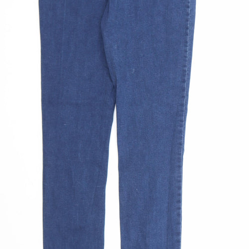 Denim & Co. Womens Blue  Denim Skinny Jeans Size 14 L32 in