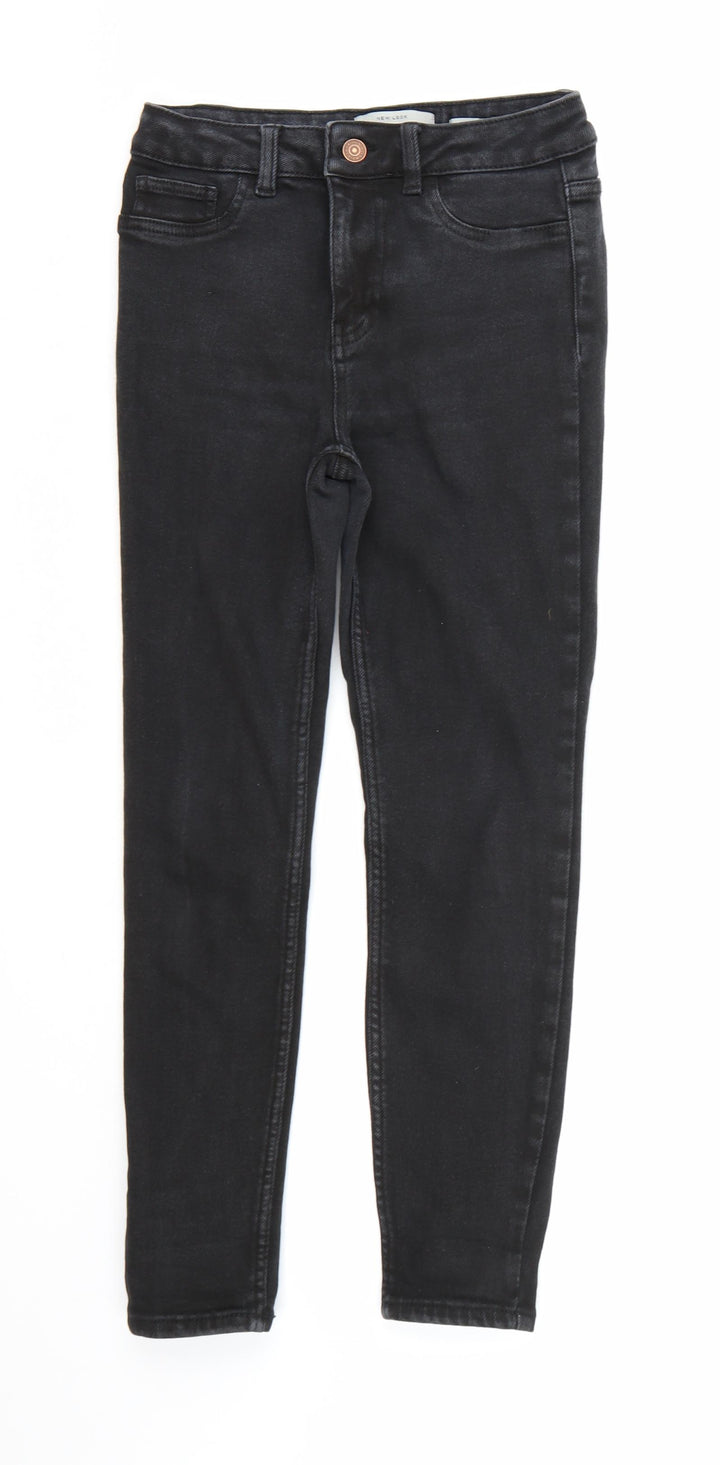 New Look Womens Black  Denim Skinny Jeans Size 8 L25 in
