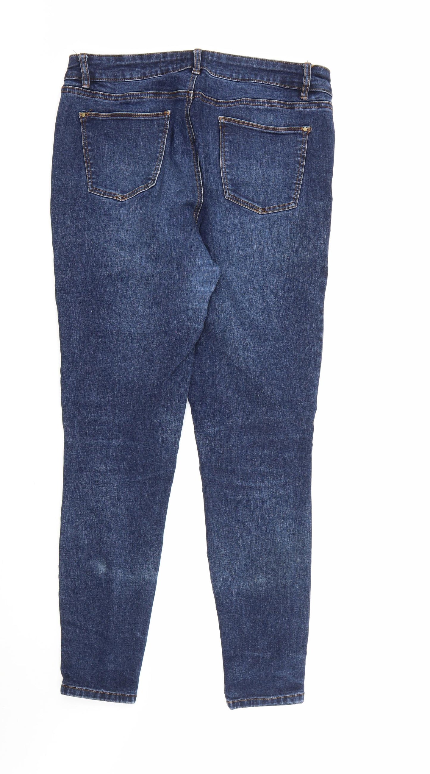 TU Womens Blue  Denim Skinny Jeans Size 16 L30 in