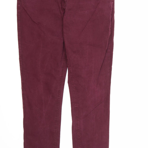 George Womens Purple  Denim Skinny Jeans Size 16 L30 in