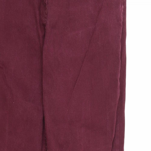 George Womens Purple  Denim Skinny Jeans Size 16 L30 in