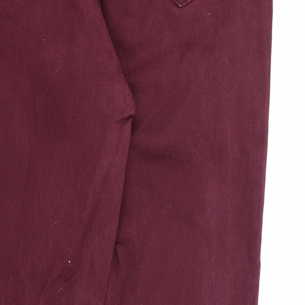 George Womens Purple  Denim Skinny Jeans Size 16 L30 in