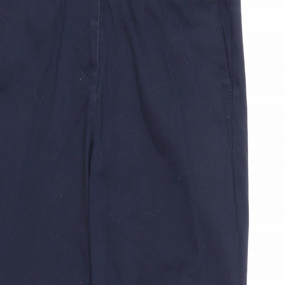 Marks and Spencer Womens Blue  Rayon Trousers  Size 10 L24 in