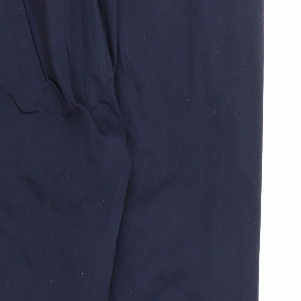 Marks and Spencer Womens Blue  Rayon Trousers  Size 10 L24 in