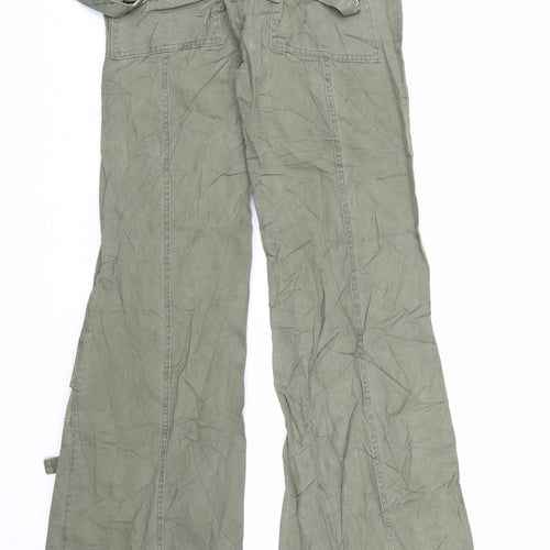 postel Womens Green   Cargo Trousers Size 8 L35 in