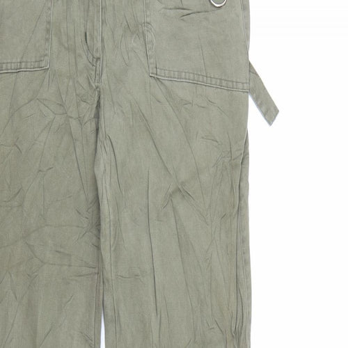 postel Womens Green   Cargo Trousers Size 8 L35 in