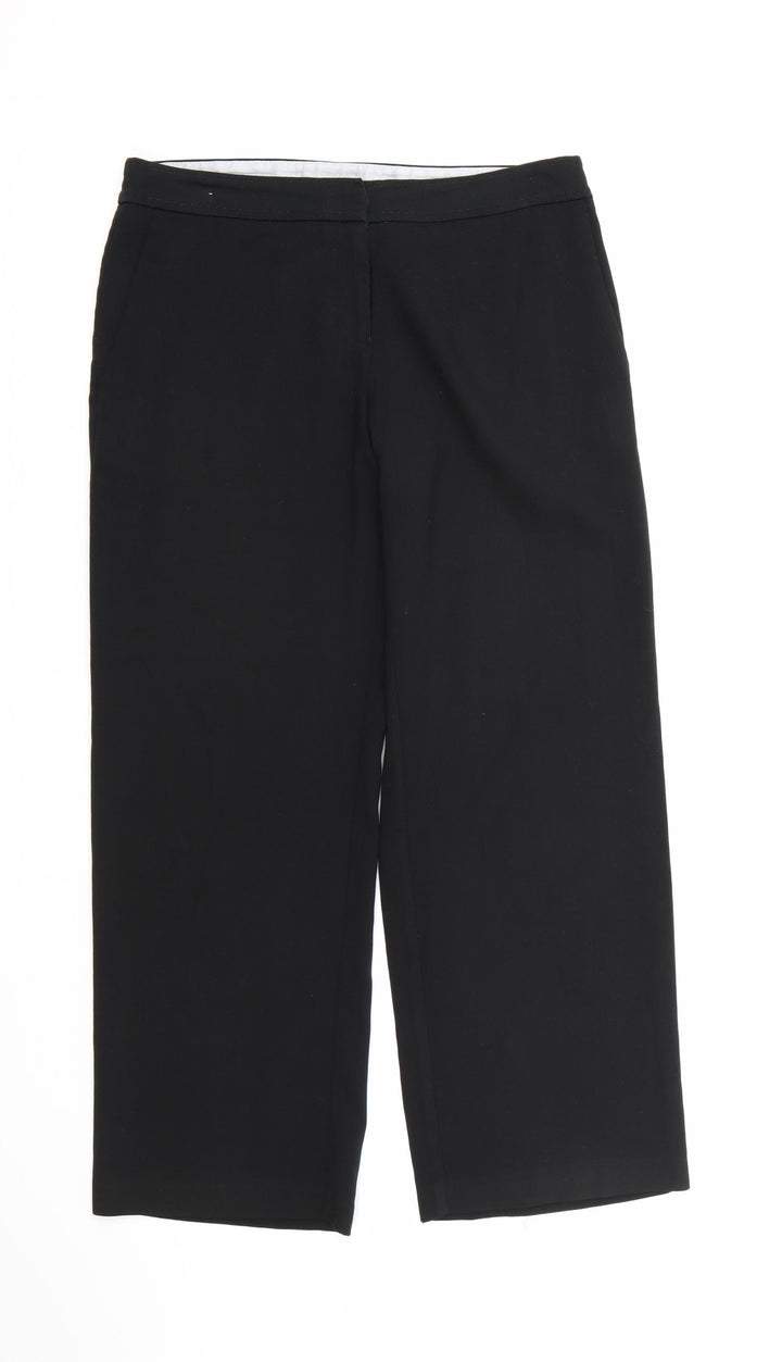 NEXT Womens Black Rayon Dress Pants Trousers Size 12 L28 in