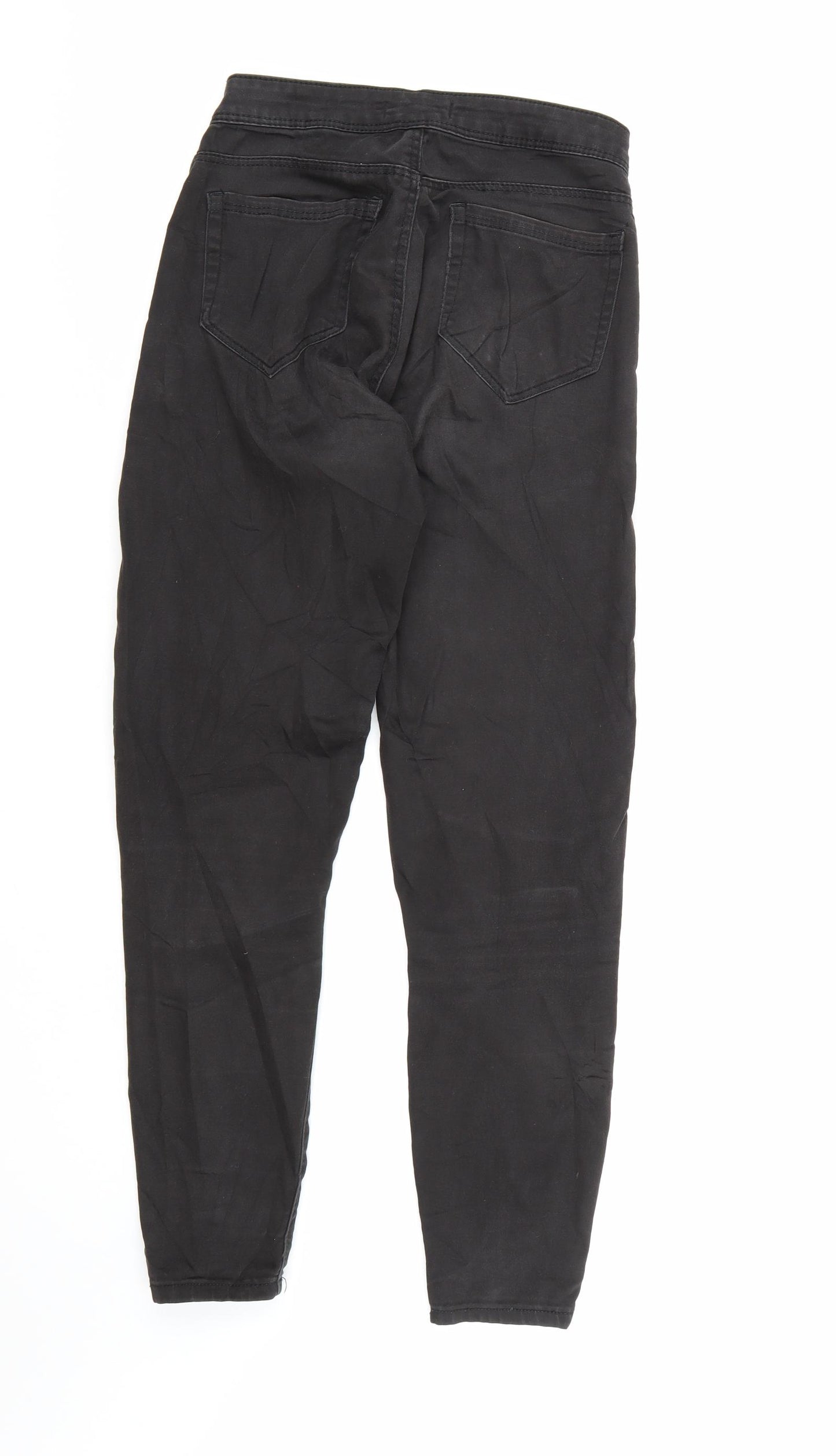 Bershka Womens Black  Denim Skinny Jeans Size 8 L28 in