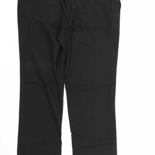 NEXT Mens Black  Rayon Dress Pants Trousers Size 32 in L31 in
