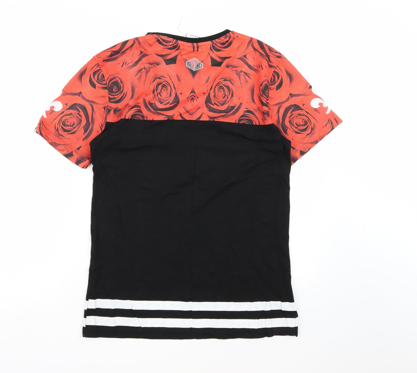 Divine Mens Multicoloured Floral   T-Shirt Size M