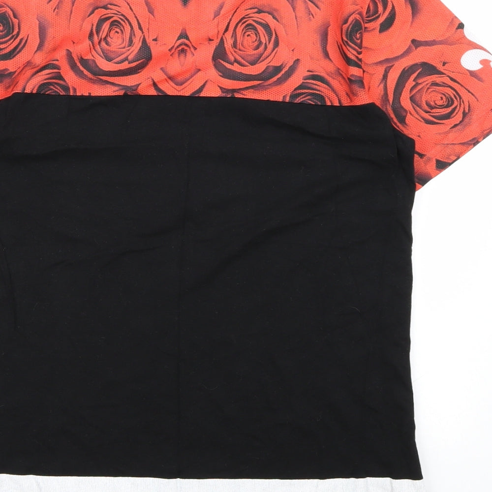 Divine Mens Multicoloured Floral   T-Shirt Size M