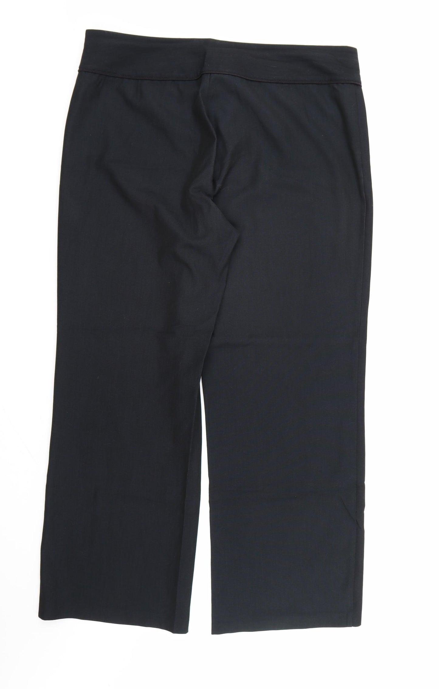 NEXT Womens Black  Rayon Dress Pants Trousers Size 16 L30 in