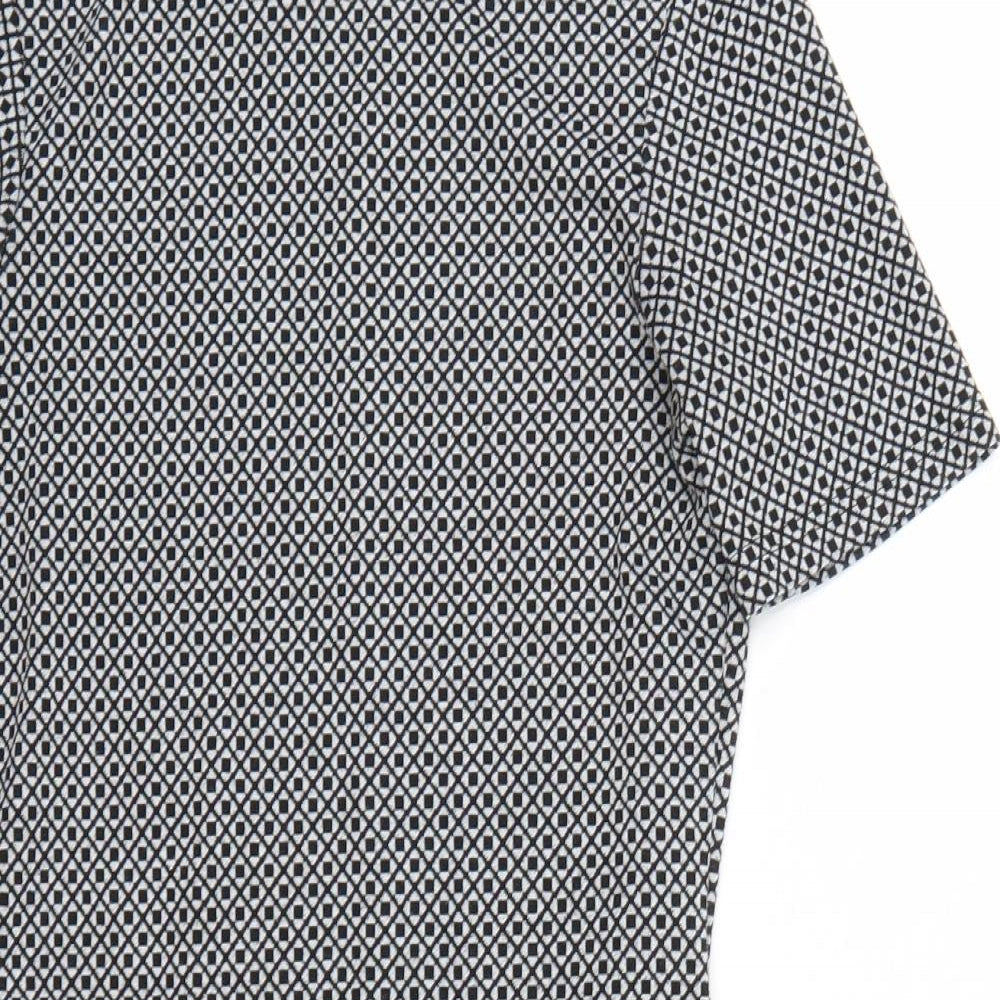 Dorothy Perkins Womens Grey Geometric  T-Shirt Dress  Size 12