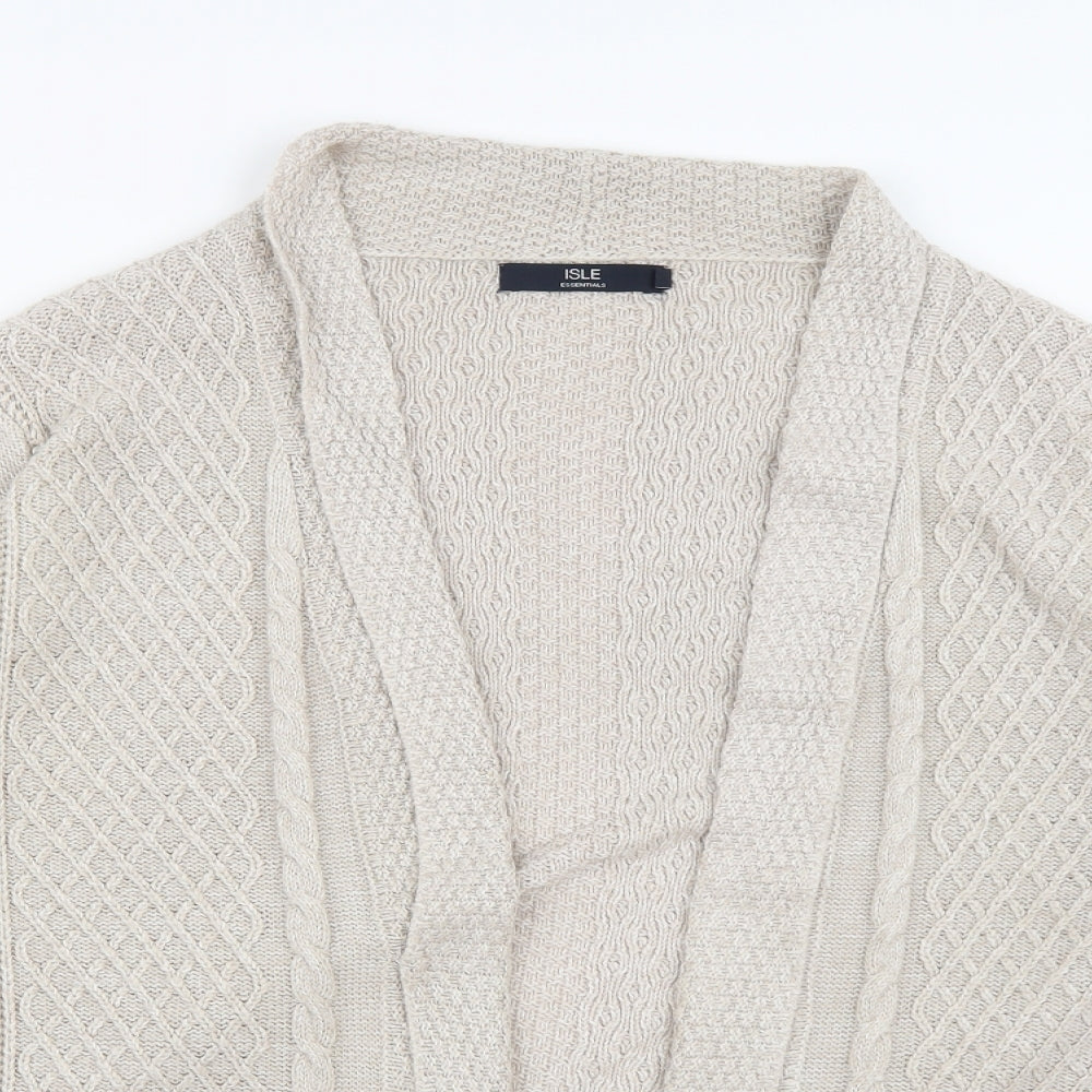 Isle Essentials Womens Ivory  Knit Cardigan Jumper Size 18