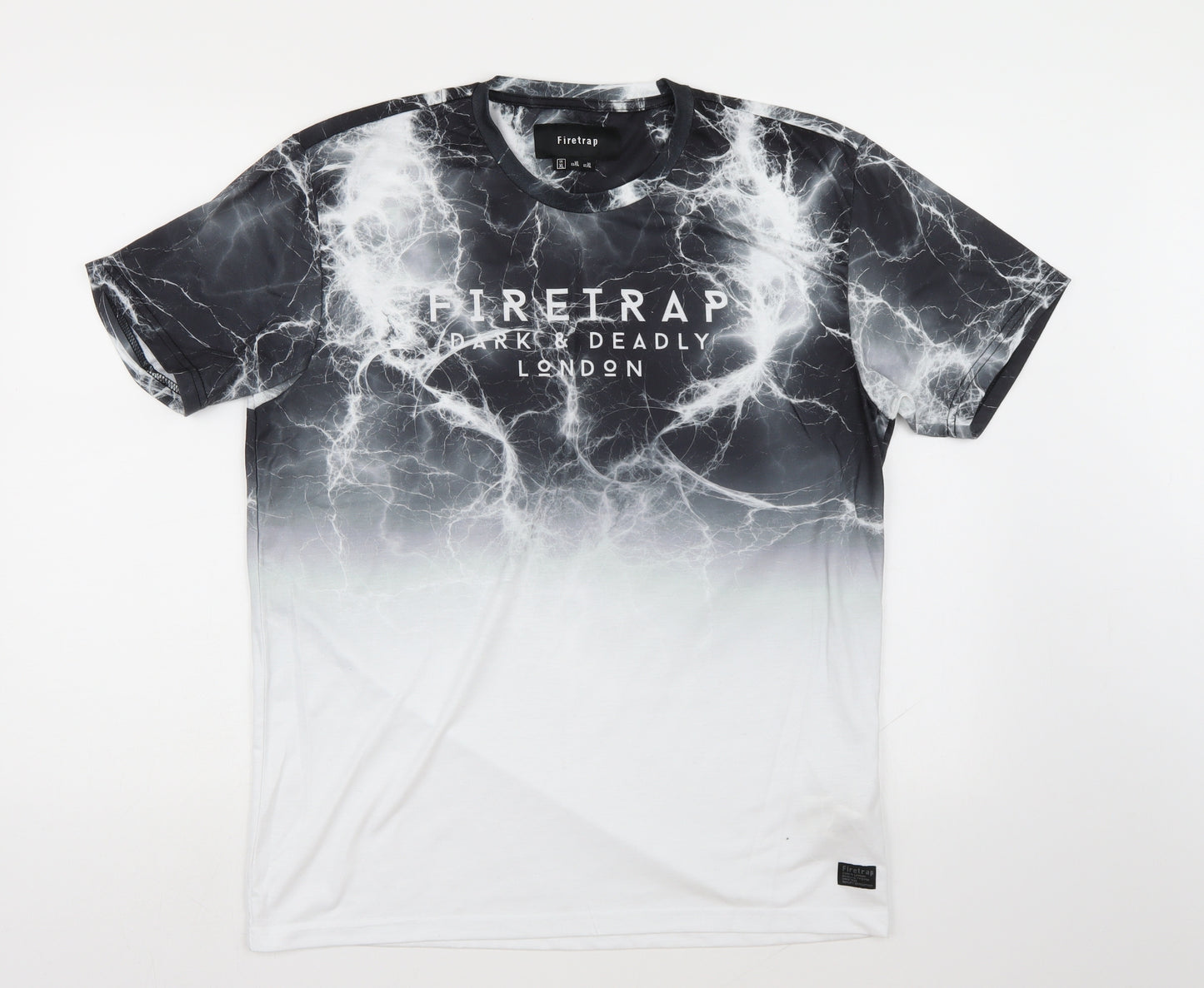 Firetrap Mens Grey    T-Shirt Size XL