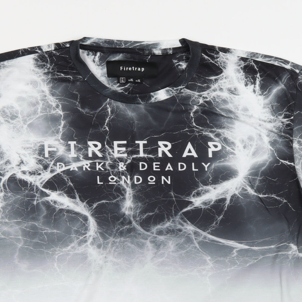 Firetrap Mens Grey    T-Shirt Size XL