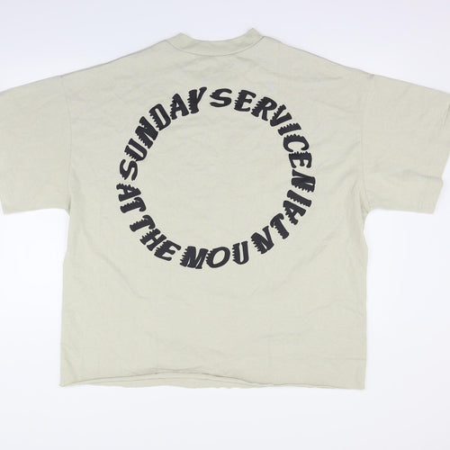 sunday service Womens Beige   Basic T-Shirt Size XL