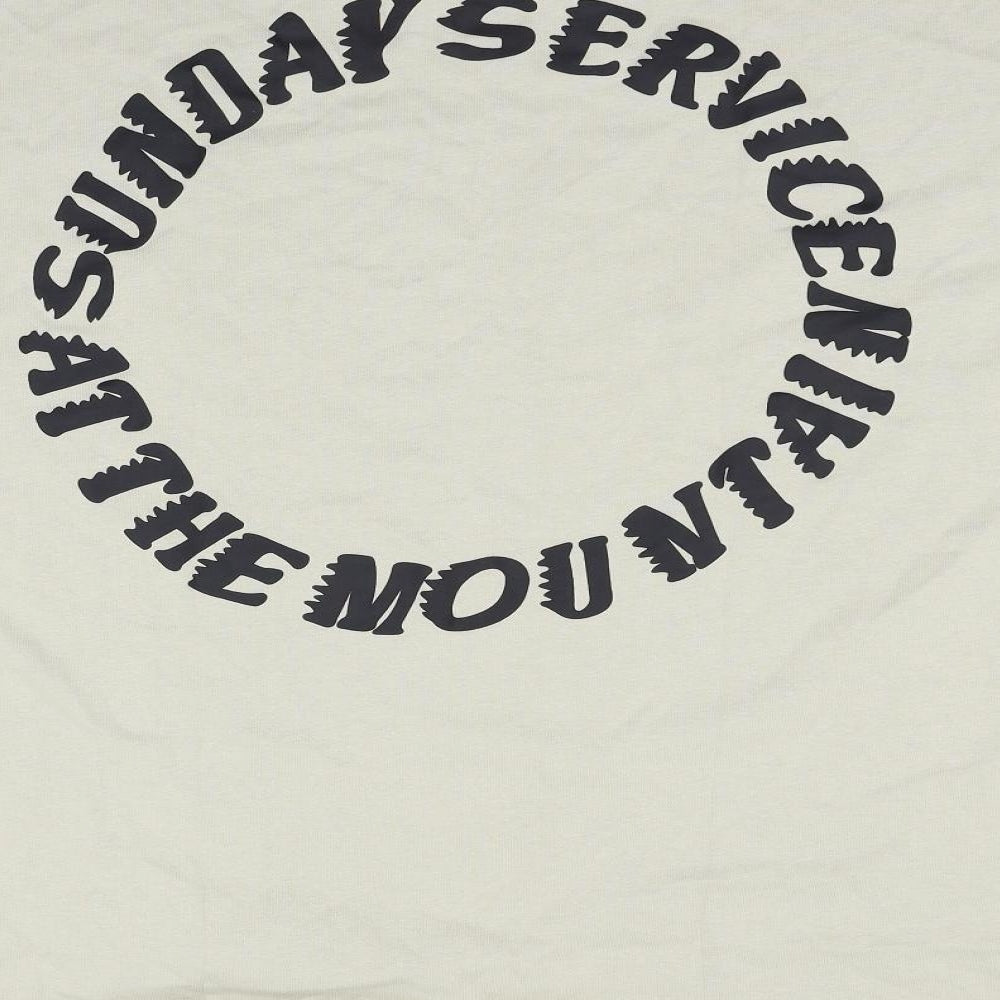 sunday service Womens Beige   Basic T-Shirt Size XL