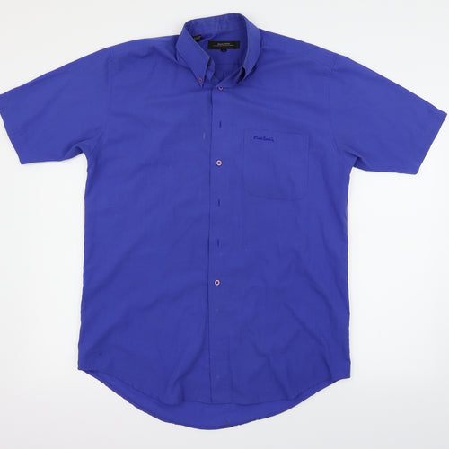Pierre Cardin` Womens Blue   Basic Button-Up Size M