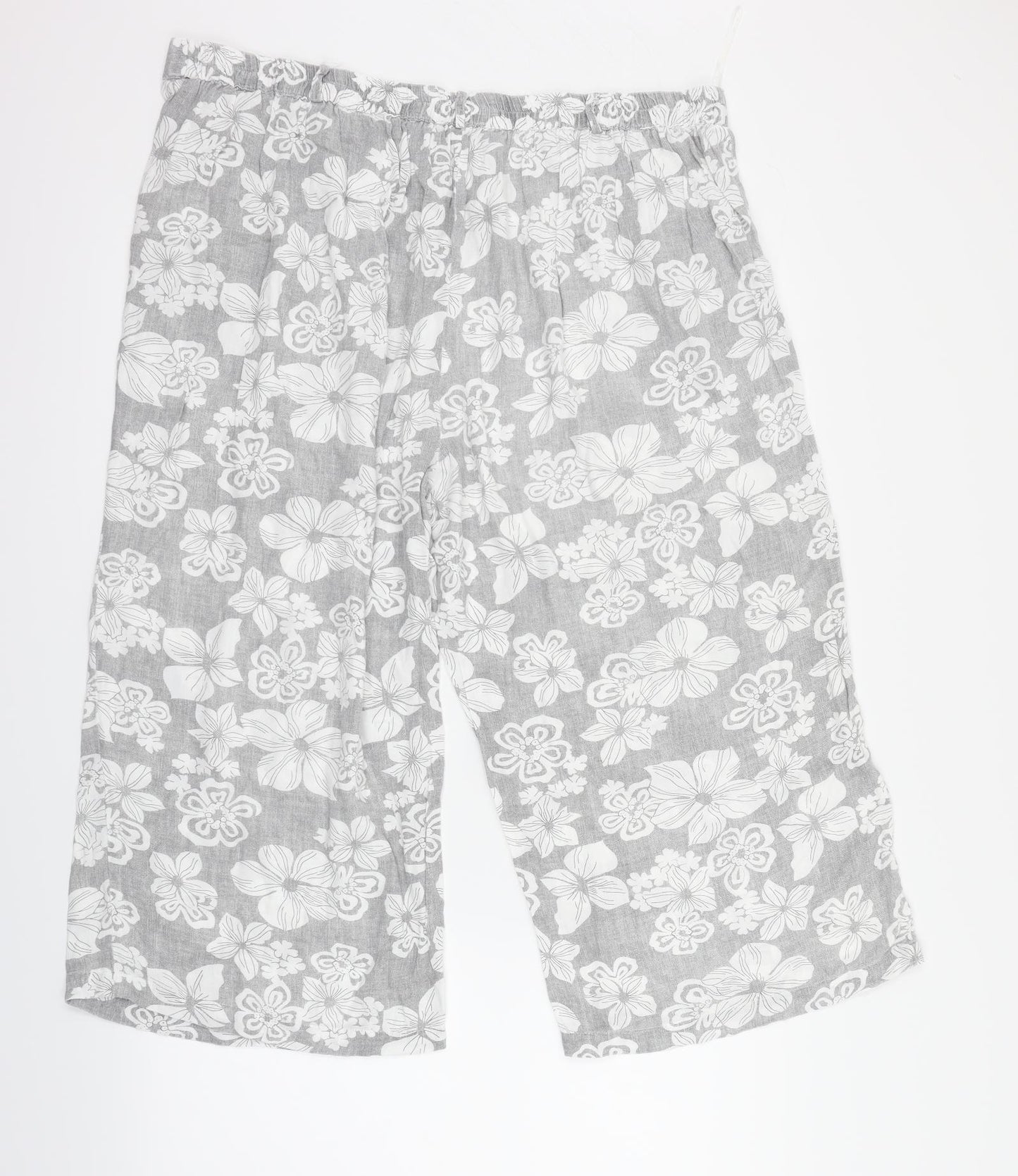 Klass Womens White Geometric  Trousers  Size 20 L22 in