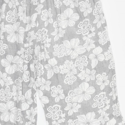 Klass Womens White Geometric  Trousers  Size 20 L22 in