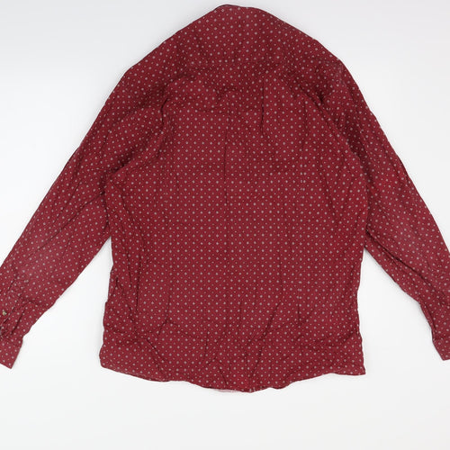 Cedar Wood State Mens Red    Button-Up Size 17
