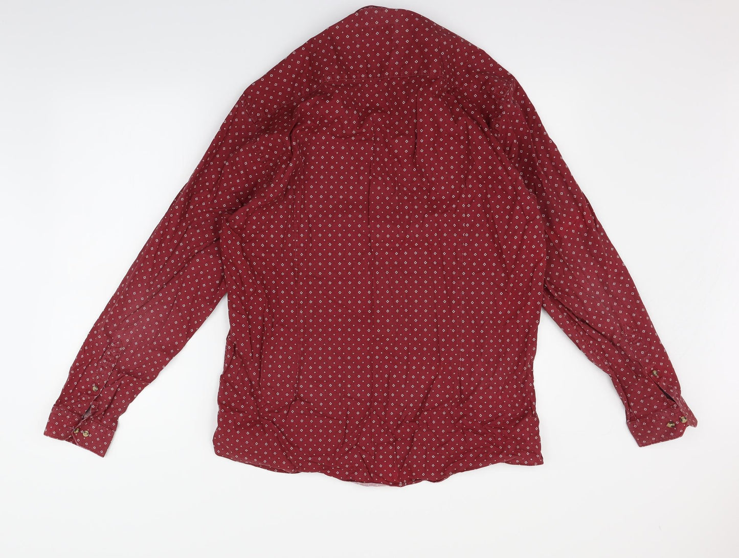 Cedar Wood State Mens Red    Button-Up Size 17