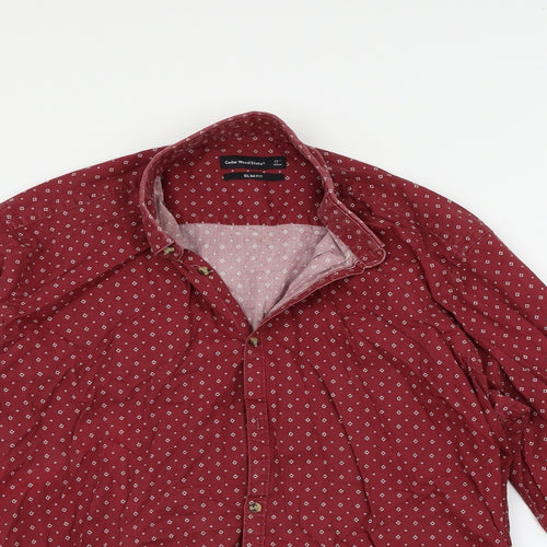 Cedar Wood State Mens Red    Button-Up Size 17