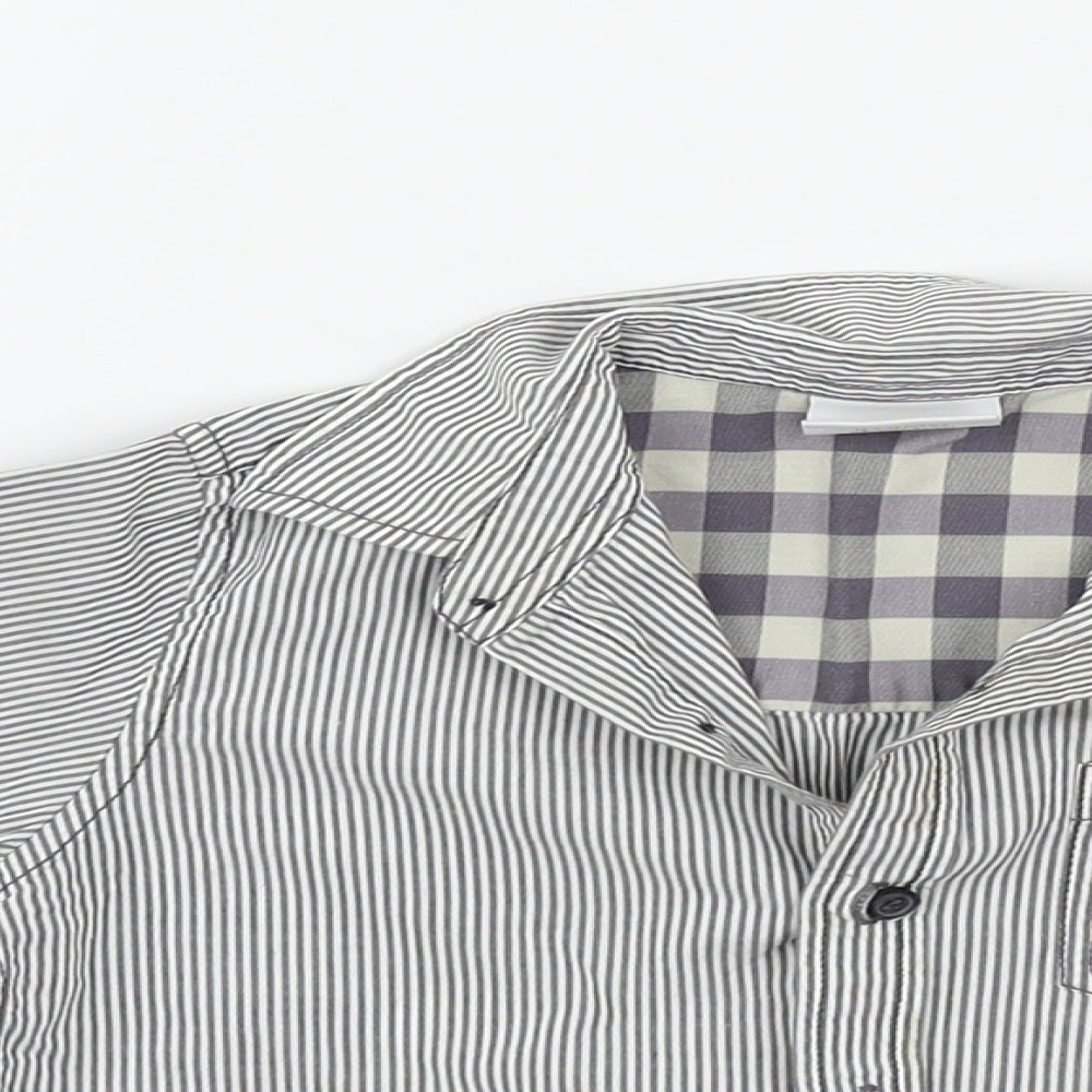 NEXT  Grey Striped  Basic Button-Up Size 12-18 Months