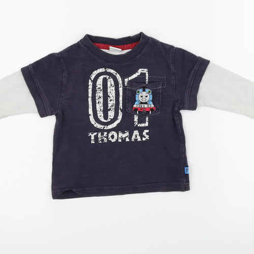 Tomas & friends  Blue   Pullover Jumper Size 9-12 Months  - Thomas & Friends