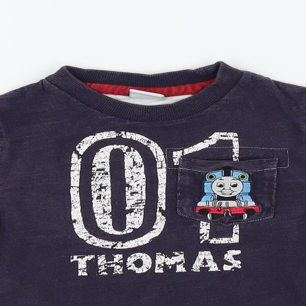 Tomas & friends  Blue   Pullover Jumper Size 9-12 Months  - Thomas & Friends