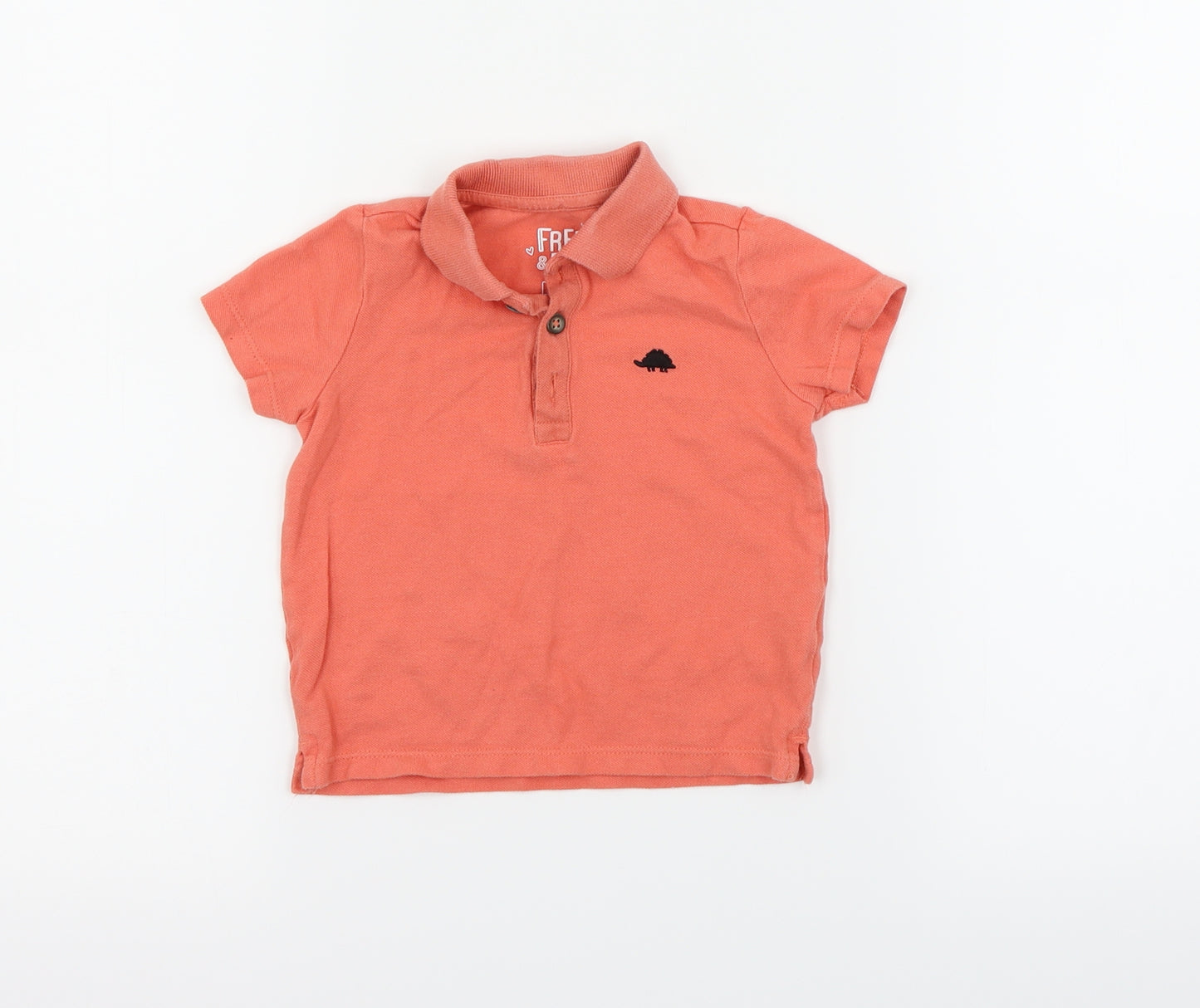 fred & flo  Orange   Basic Polo Size 12-18 Months